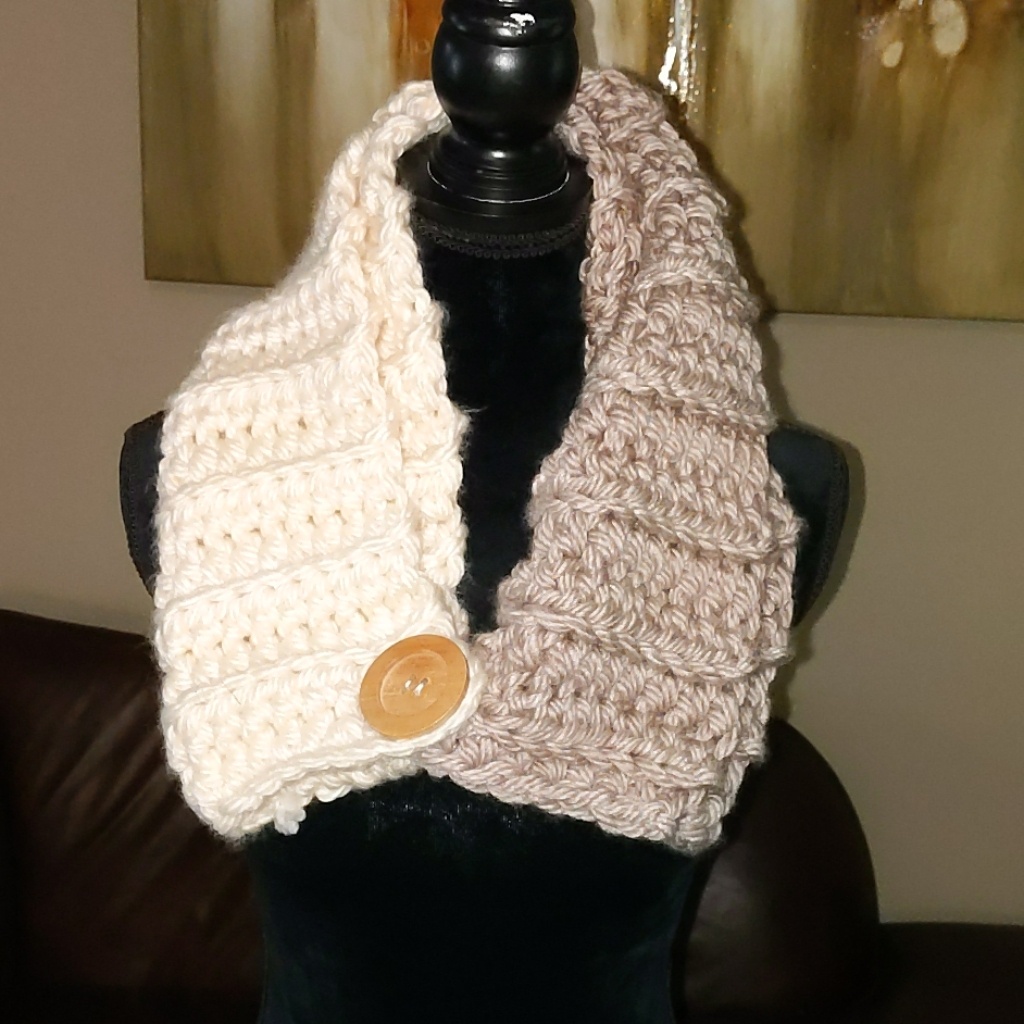 Button Accent, Infinity Scarf